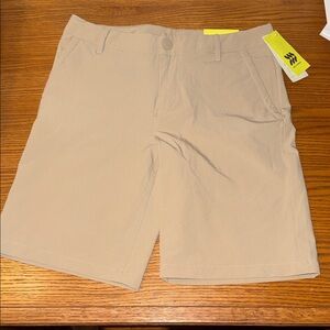 All in Motion Men's Beige Flat Front Shorts